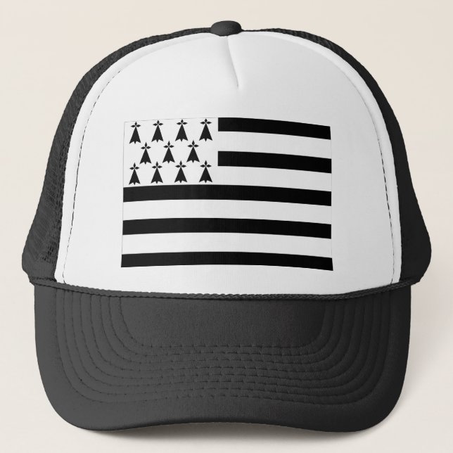 brittany Bretagne france region flag Trucker Hat (Front)