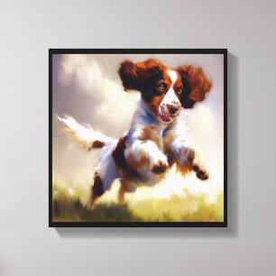 Brittany Dog Canvas Print