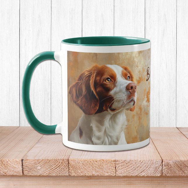 Brittany Dog Impressionistic Paint Mug (Creator Uploaded)