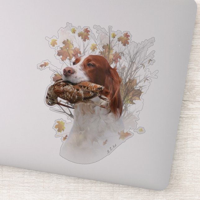 Brittany (dog)    Sticker (Detail)