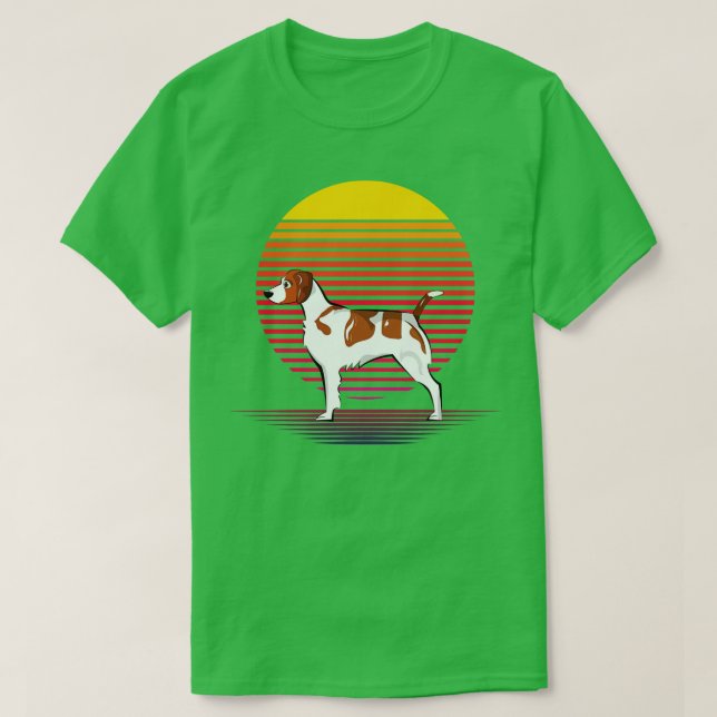 Brittany Dog Vapour T-Shirt (Design Front)