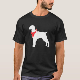 Brittany Dog Wearing Red Bandanna T-Shirt