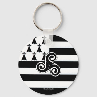 Brittany Flag (Breton) Key Ring