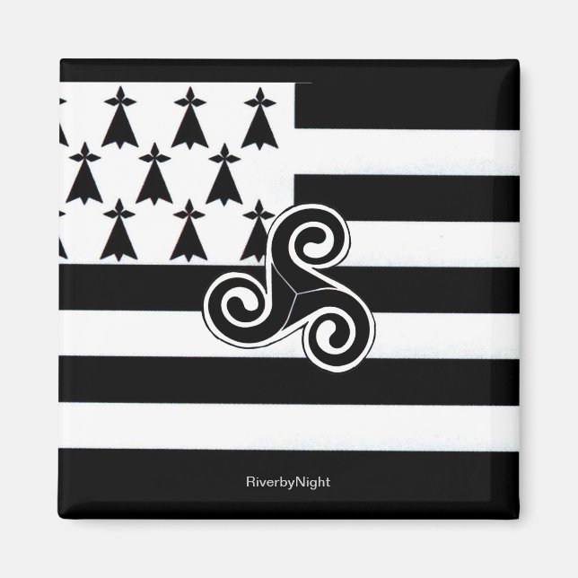 Brittany Flag (Breton) Magnet (Front)