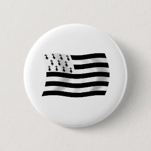 Brittany Flag Button