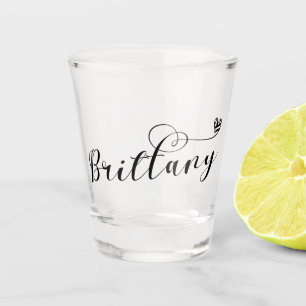 Brittany Flag in Heart, Breton Shot Glass