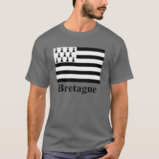 Brittany Flag with Name in French T-Shirt
