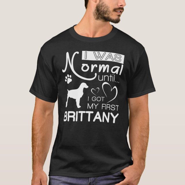 Brittany gift t-shirt for dog lovers (Front)