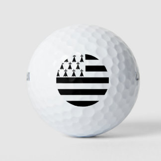 Brittany (Gwenn-ha-du) flag Golf Balls