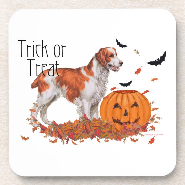 Brittany Halloween Coaster (Front)