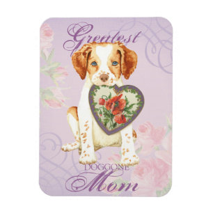 Brittany Heart Mum Magnet