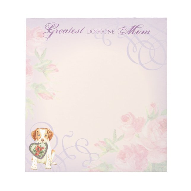 Brittany Heart Mum Notepad (Front)