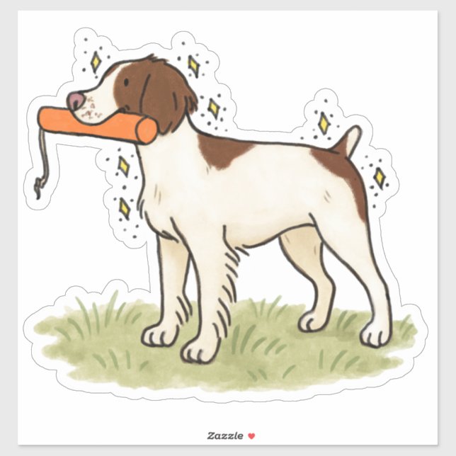 Brittany Hunting Car Decal (Sheet)