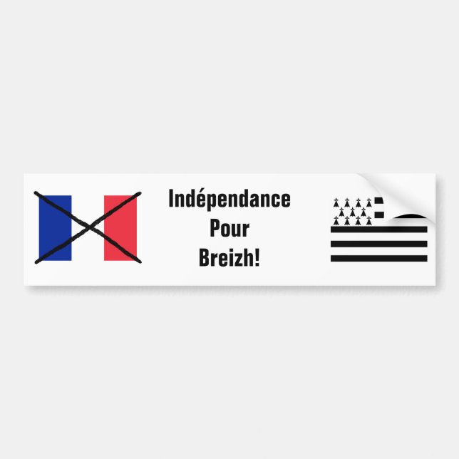 Brittany Independence bumper sticker (Front)