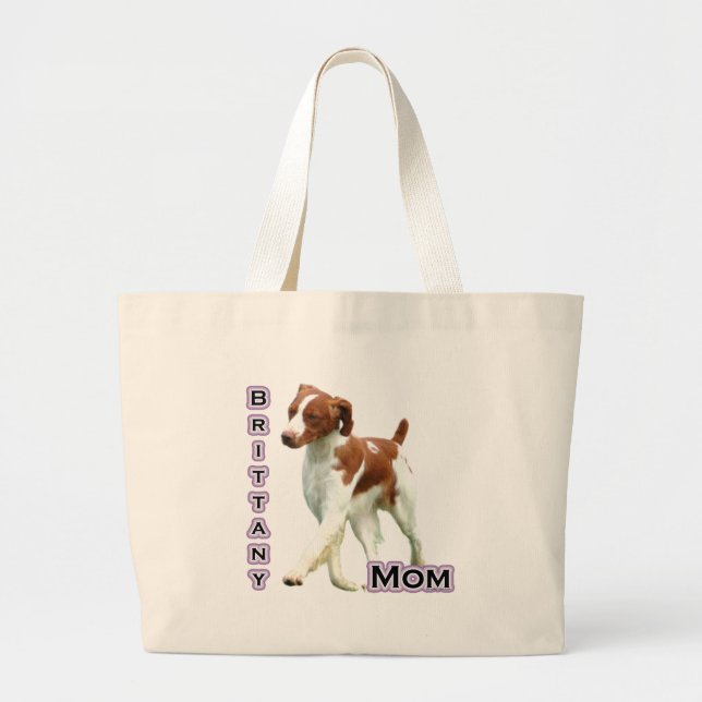 Brittany Mum 4 Large Tote Bag (Front)