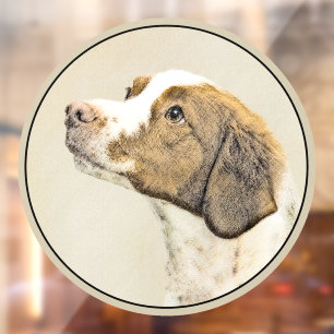 Brittany Painting - Cute Original Dog Art