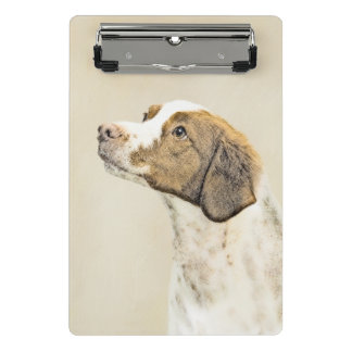 Brittany Painting - Cute Original Dog Art Mini Clipboard