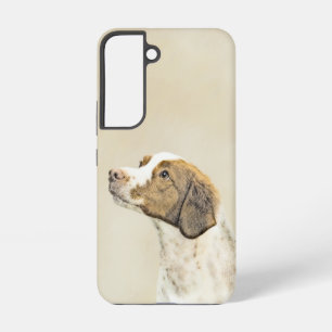 Brittany Painting - Cute Original Dog Art Samsung Galaxy Case