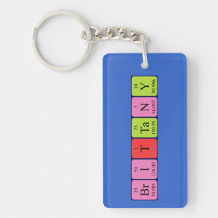 Brittany periodic table name keyring