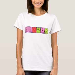 Brittany periodic table name shirt