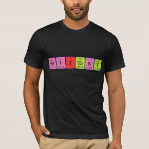 Brittany periodic table name shirt