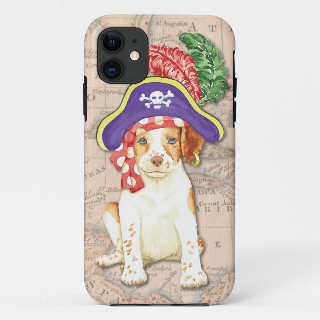Brittany Pirate Case-Mate iPhone Case (Back)