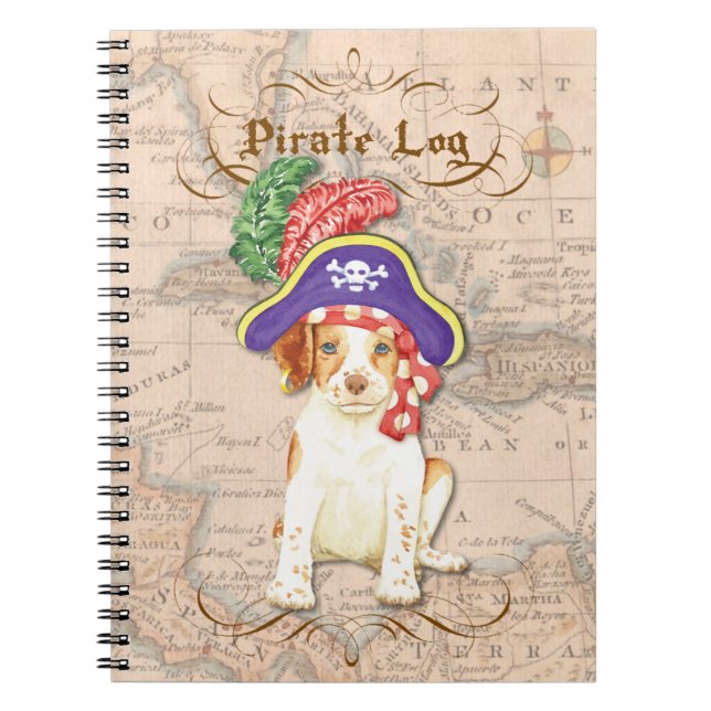 Brittany Pirate Spiral Notebook (Front)