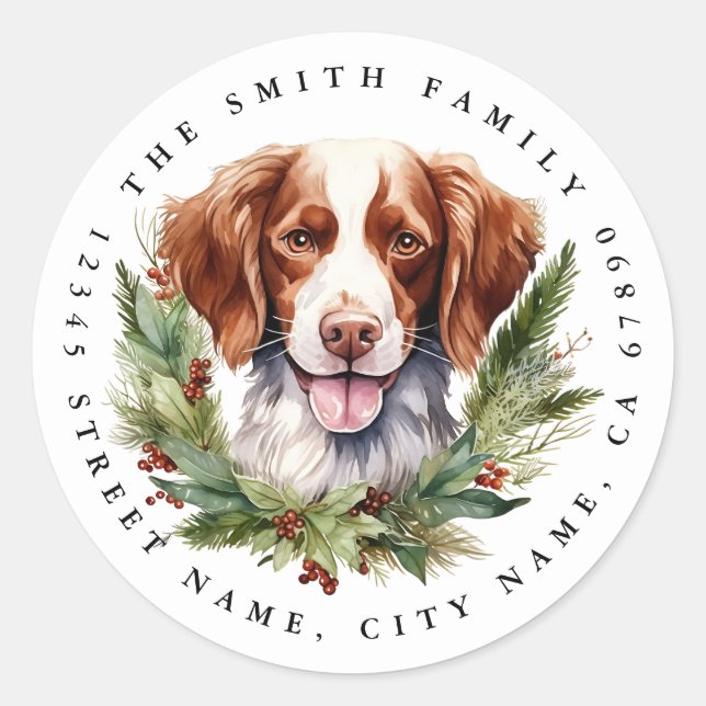 Brittany Round Stickers (Front)