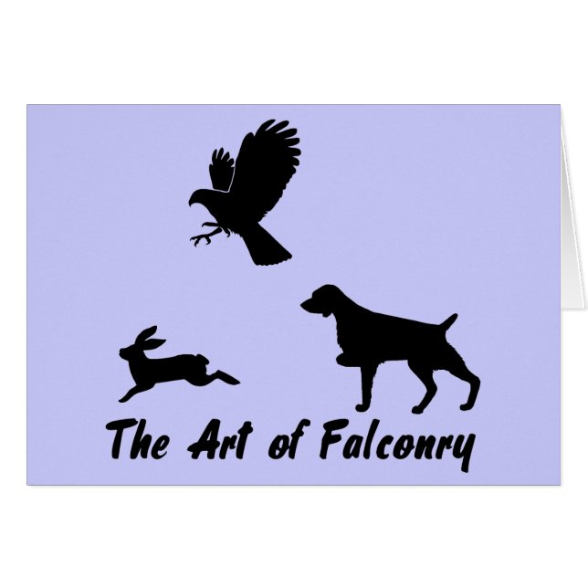 Brittany Spaniel and Falconry (Front Horizontal)