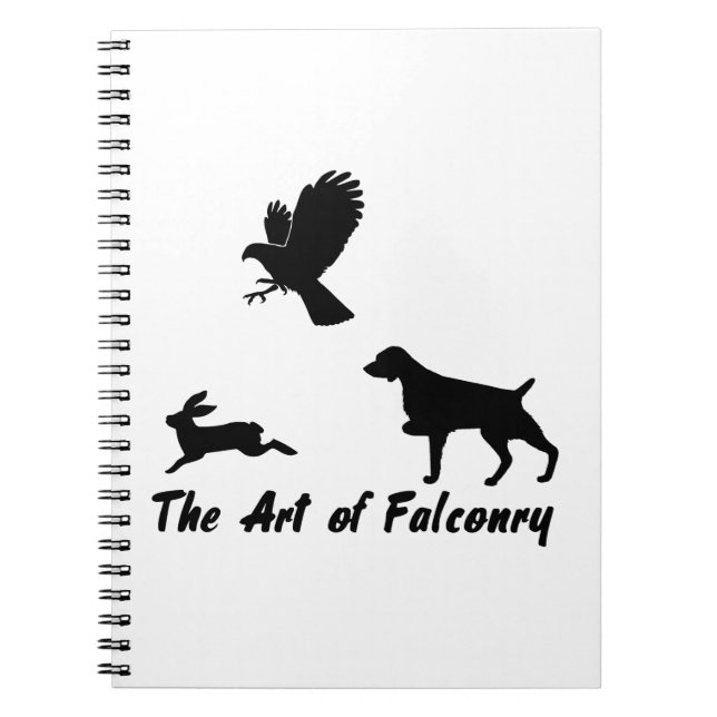 Brittany Spaniel and Falconry Notebook (Front)