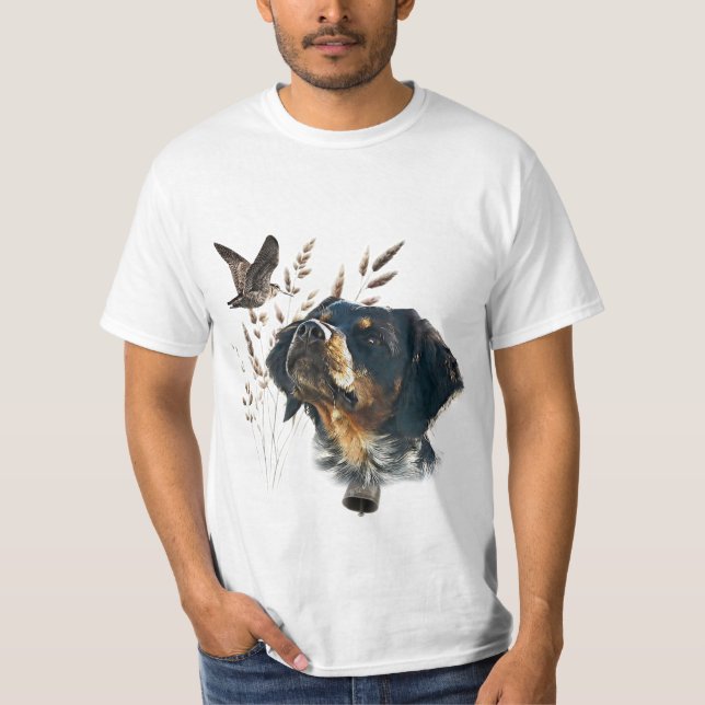 Brittany Spaniel and woodcock  T-Shirt (Front)