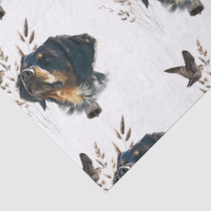 Brittany Spaniel and woodcock Tissue Paper