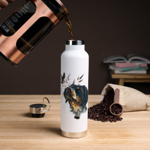 Brittany Spaniel and woodcock  Water Bottle