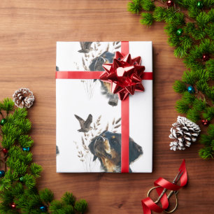 Brittany Spaniel and woodcock  Wrapping Paper