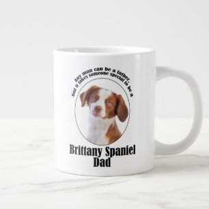 Brittany Spaniel Dad Large Coffee Mug