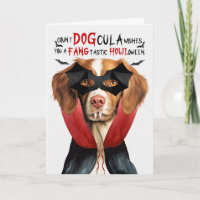Brittany Spaniel Dog Funny Count DOGcula Halloween