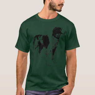 Brittany Spaniel Dog Vintage Black Hunting Dogs Pe T-Shirt