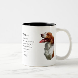 Brittany Spaniel Gifts Two-Tone Coffee Mug