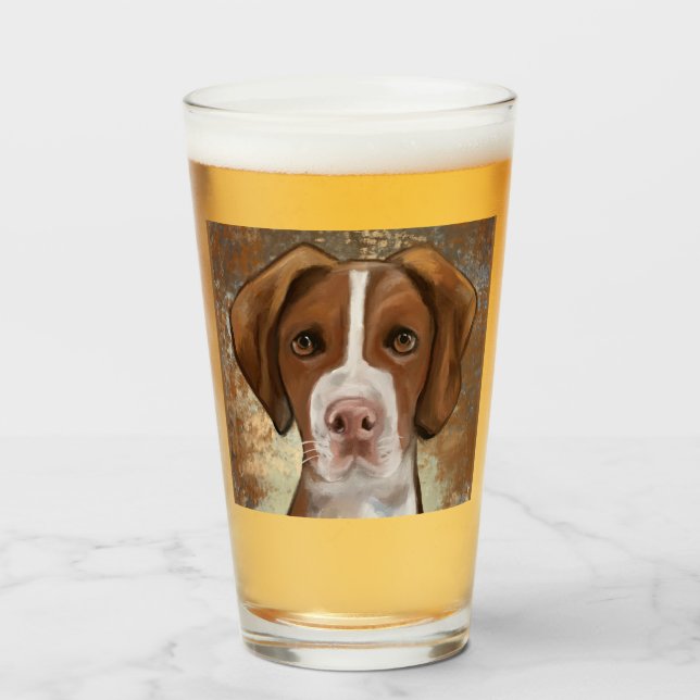 Brittany Spaniel         Glass (Front Filled)