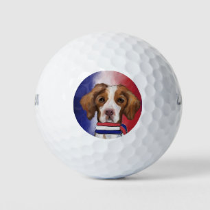 Brittany Spaniel  Golf Balls