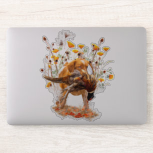 Brittany Spaniel, Hunting Pheasant Sticker