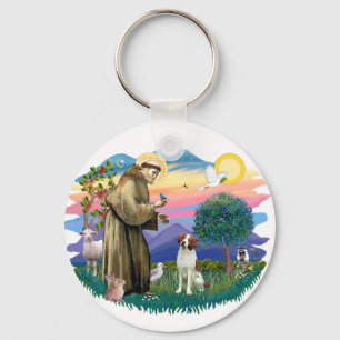 Brittany Spaniel Key Ring