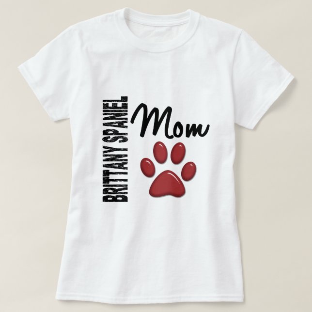 Brittany Spaniel Mum 2 T-Shirt (Design Front)