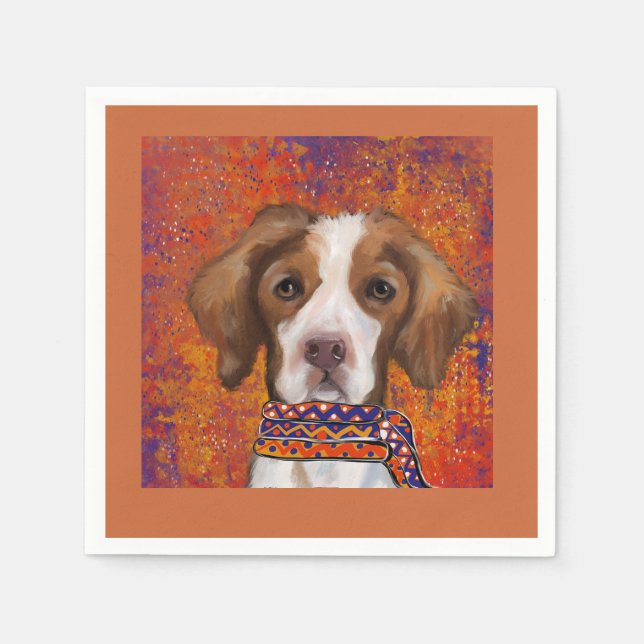 Brittany Spaniel        Napkin (Front)