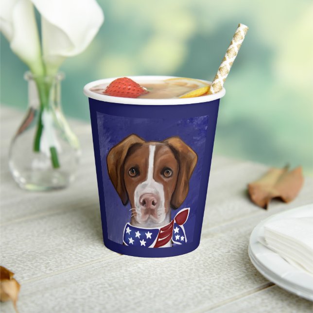 Brittany  Spaniel  Paper Cups (Insitu)
