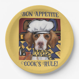 Brittany   Spaniel           Paper Plate
