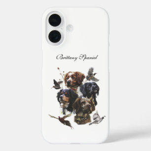 Brittany Spaniel , Passion for Birds iPhone 16 Case