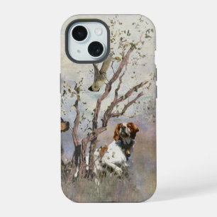Brittany Spaniel , Passion for Birds iPhone 15 Case