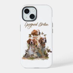 Brittany Spaniel , Passion for Birds iPhone 15 Case