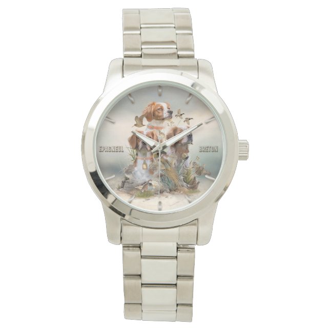 Brittany Spaniel , Passion for Birds Watch (Front)